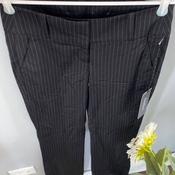 #133-Bebe Ava trouser striped pants - Picture 2 of 9